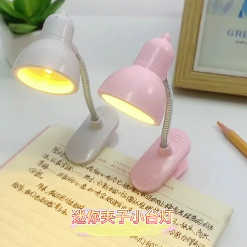 Boek Licht Led Oplaadbare Mini Clip-On Bureaulamp Licht Flexibele Nachtlampje Leeslamp Voor Reizen Slaapkamer Boek