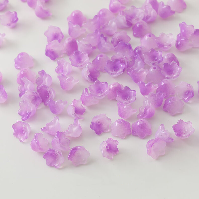 Piccoli petali semplici perline di vetro fiore fai da te fare collana braccialetto orecchini accessori materiali