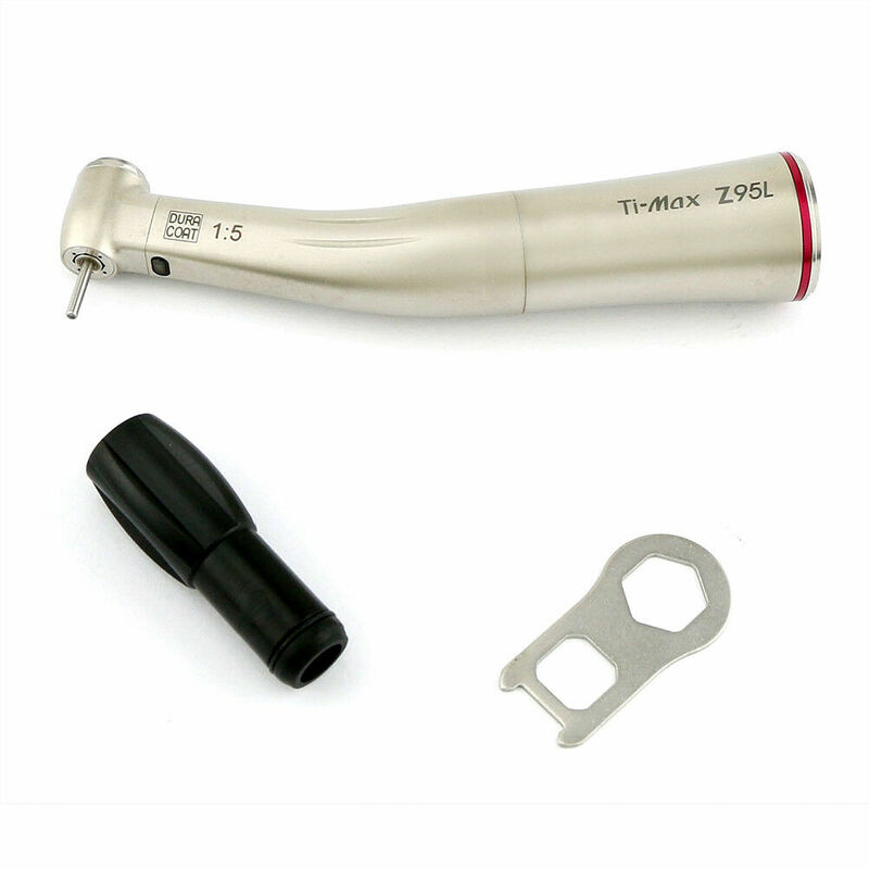 Dental 1:5 Zunehmende Rot Ringe Gegen Contra Winkel Niedriger Geschwindigkeit Handstück Mit Optic Fiber X95L fit NSK Zahnmedizin Mikromotor Werkzeug