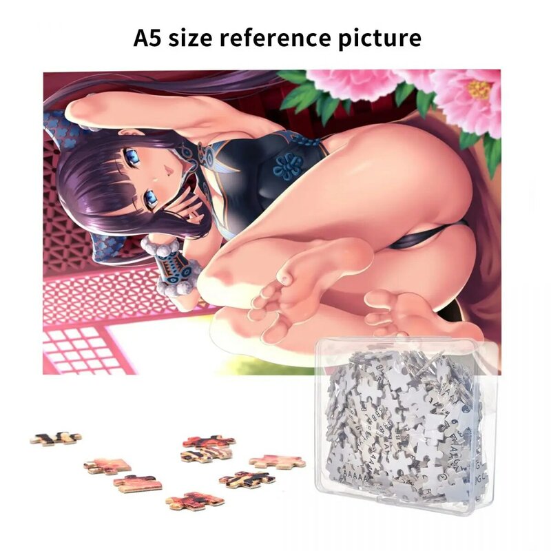 Anime material quebra-cabeça destino grande pedido cartaz pintura 1000 peça quebra-cabeça para adultos alívio do estresse brinquedo hentai sexy merch decoração do quarto