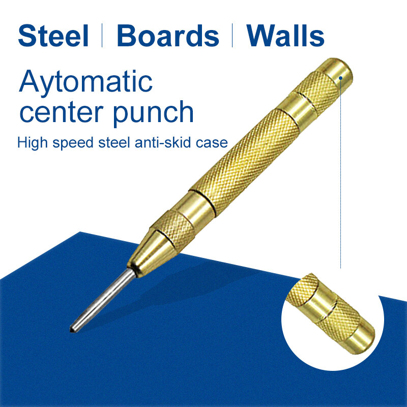 Automatyczny dziurkacz centralny automatyczny dziurkacz do obróbki drewna metalowa wiertarka regulowana sprężyna załadowana automatyczne dziurkacze zestawy narzędzi ręcznych