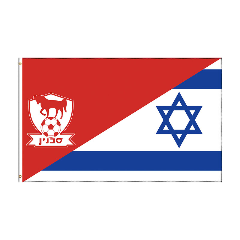3x5ft bnei sakhnin bandeira israel fc futebol clube banner para decoração