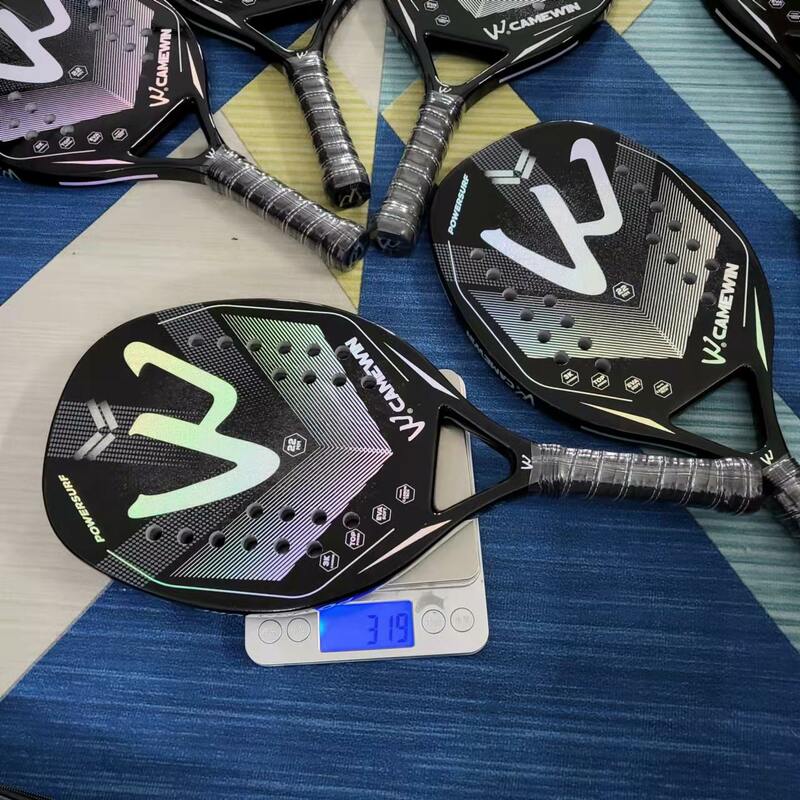 CAMEWIN neue farbverlauf professionelle 3k strand tennis schläger mit tasche