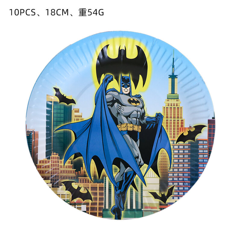 Superheld Batman Verjaardagsfeestje Decoratie Wegwerp Servies Set Cup Plaat Ballonnen Baby Shower Voor Kids Jongens Feestartikelen