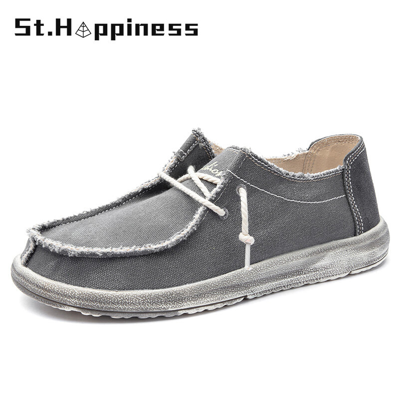 2021 scarpe da barca in tela da uomo nuove estive Slip leggero convertibile all'aperto su mocassino moda Casual piatto antiscivolo scarpe da ponte