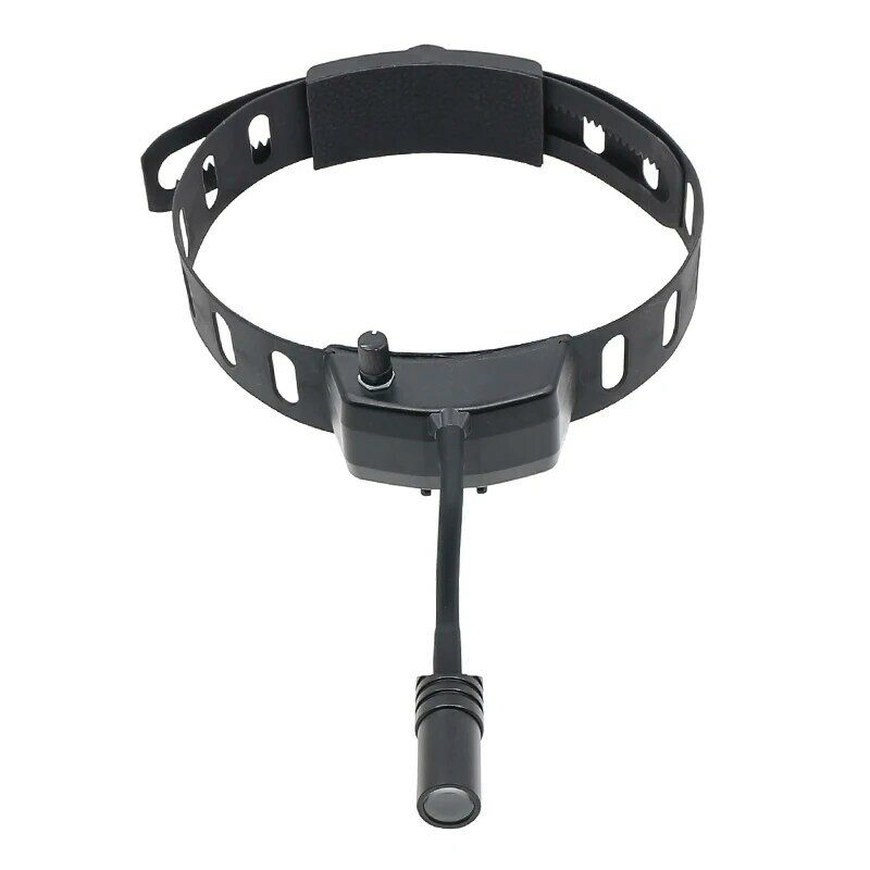 Faro Dental para llevar en la cabeza, lámpara LED de cabeza con diadema ligera, batería recargable, brillo ajustable