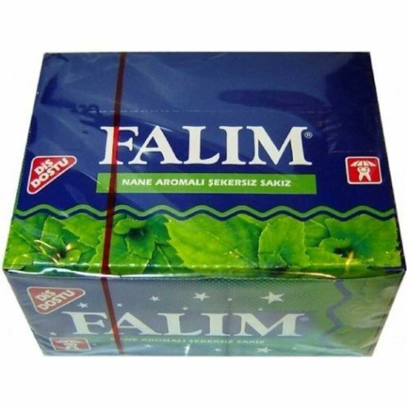 Falim Mastic หมากฝรั่งรส100ชิ้นฟรี SHİPPİNG ที่มีชื่อเสียงตุรกี Chewing Gum Otooman Empire ตุรกี