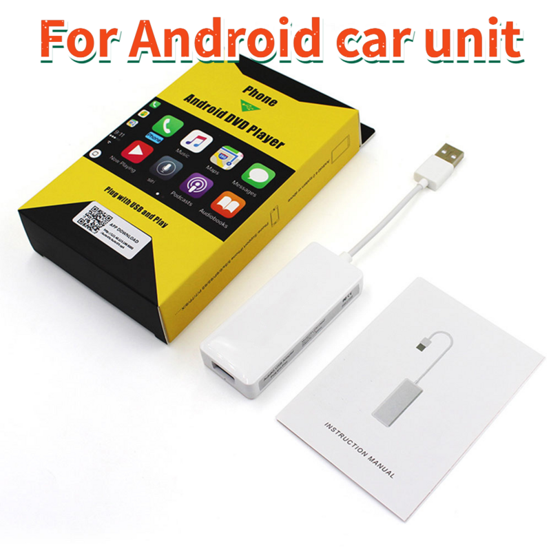 Wired CarPlay Smart Link Dongle dla iPhone/Android telefon dla samochodów jednostka główna (System Android) Airplay/Mirror/IOS13