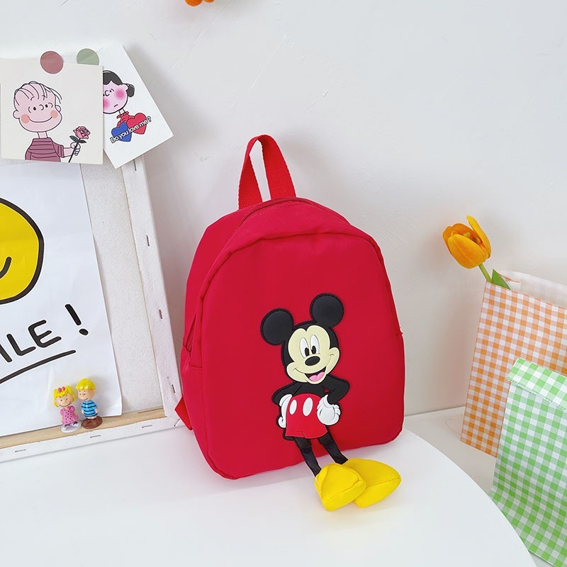 Disney 2023 novo mickey crianças mochila dos desenhos animados bonito padrão saco de escola meninos meninas grande capacidade alta qualidade mochila