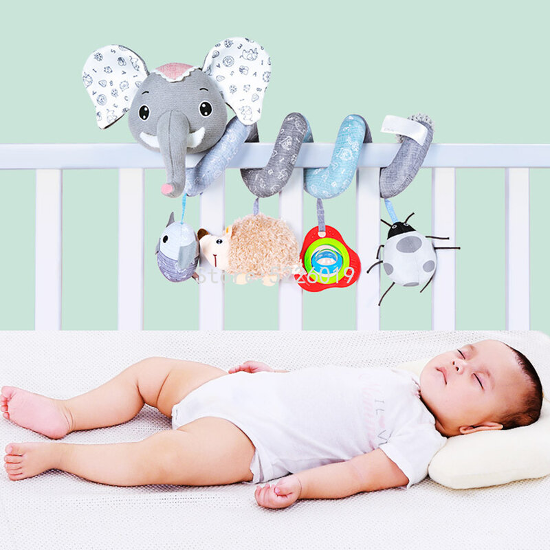 赤ちゃんのための快適なベビーカー,動物の形をしたガラガラ,新生児のためのおもちゃ,ギフト,幼児のためのベビーカー