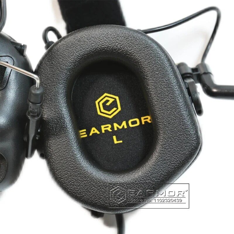 EARMOR Headphone Taktis Penutup Telinga Tembak Militer Luar Ruangan M31 MOD3 Pelindung Pendengaran Elektronik Penutup Telinga Noise Cancelling