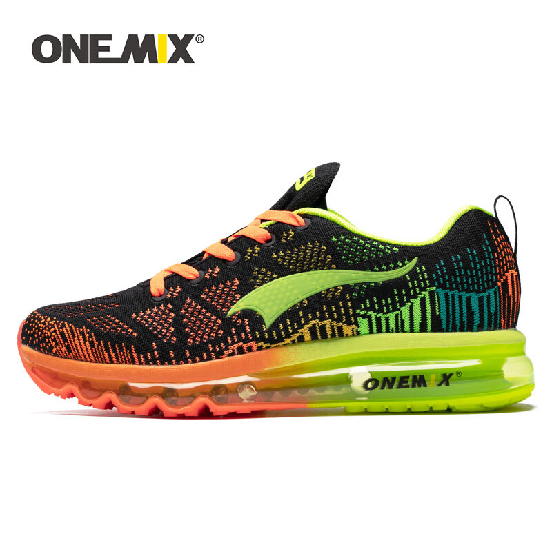 ONEMIX الرجال الرياضة احذية الجري إيقاع الموسيقى رجل أحذية رياضية تنفس شبكة في الهواء الطلق حذاء رياضي ضوء الذكور الأحذية حجم الاتحاد الأوروبي 39