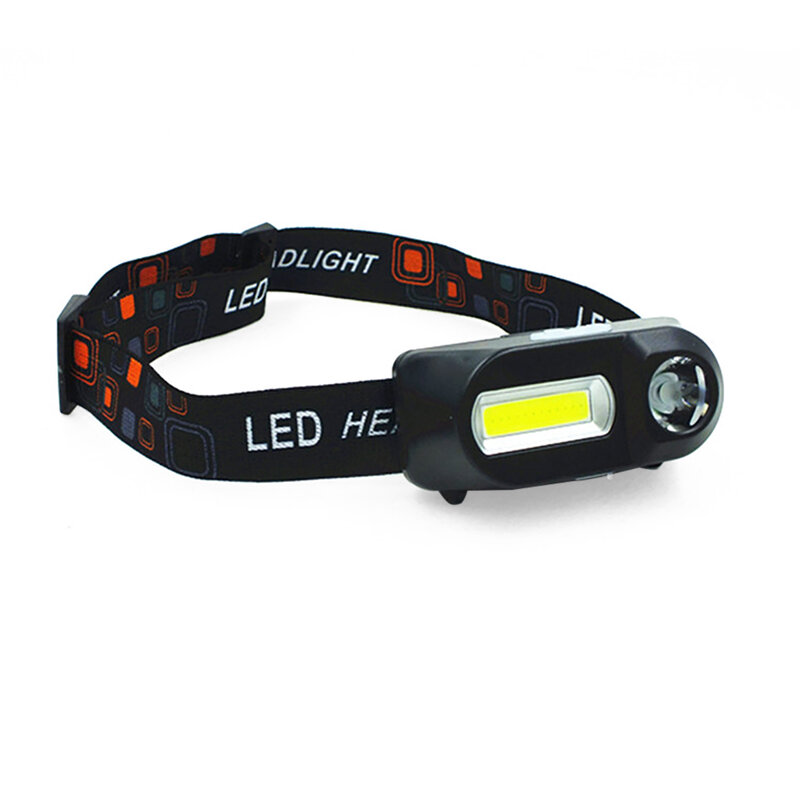 Linterna de cabeza LED brillante con USB, linterna de cabeza resistente al agua con batería 18650 COB, para Camping y senderismo