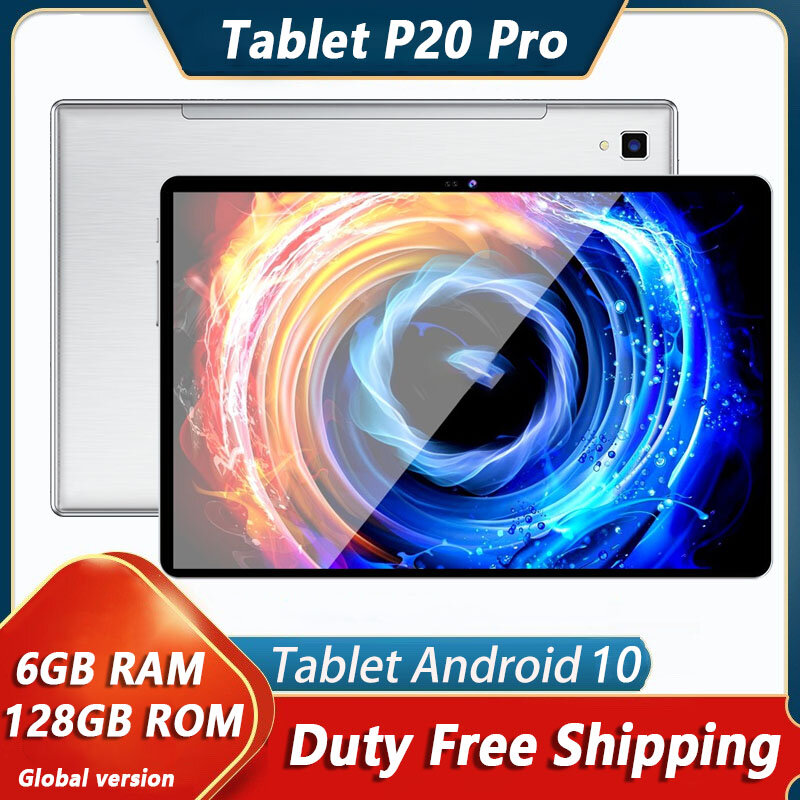 원래 태블릿 안드로이드 P20 프로 8 기가 바이트 RAM 256 기가 바이트 ROM 태블릿 듀얼 SIM 4G 네트워크 와이파이 구글 플레이 1920x1200 브랜드의 새로운 태블릿 PC
