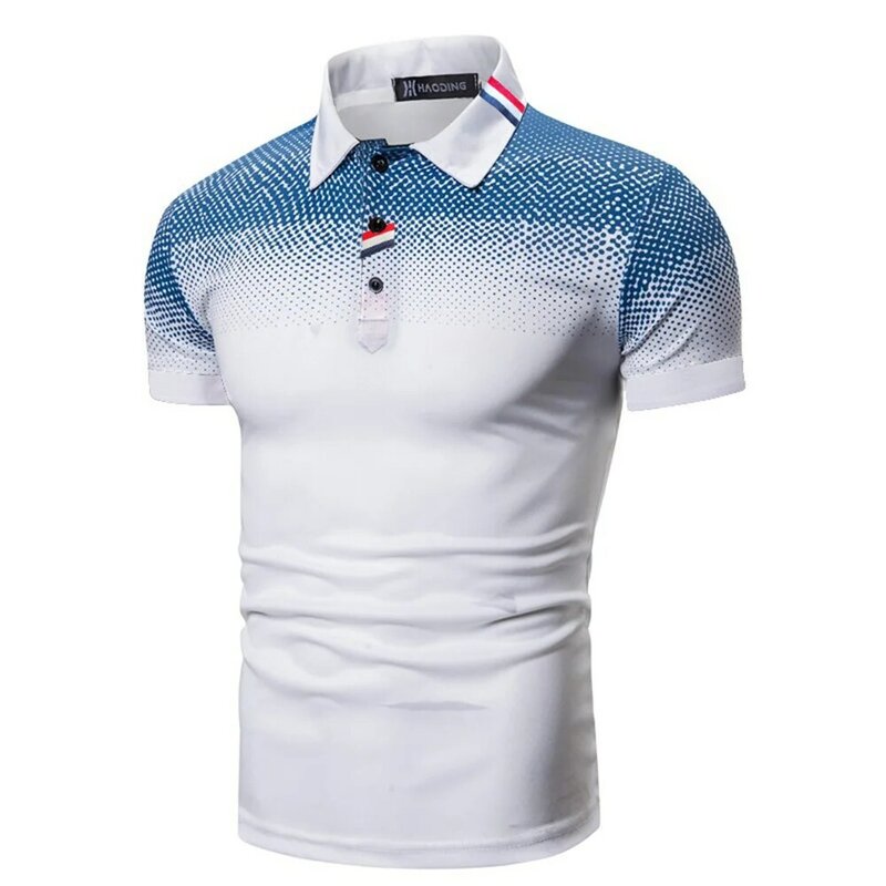 Новинка 2022, летняя повседневная рубашка-поло, мужская деловая рубашка с коротким рукавом, модные дизайнерские топы, футболки