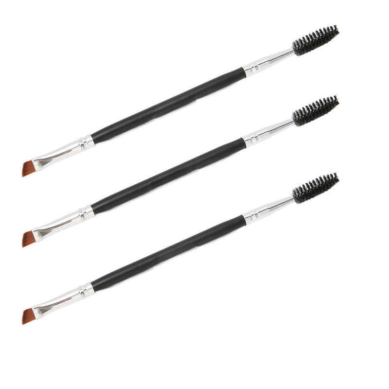 Dual Brow Brush Small Portable Angled Eye Brow Brush Easy To Use for Beauty Room for Travelling