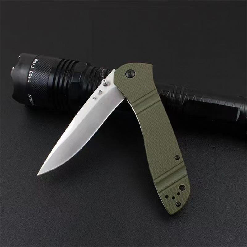 Tático faca dobrável bm 710 g10 lidar com d2 lâmina wilderness caça facas de bolso ferramenta edc