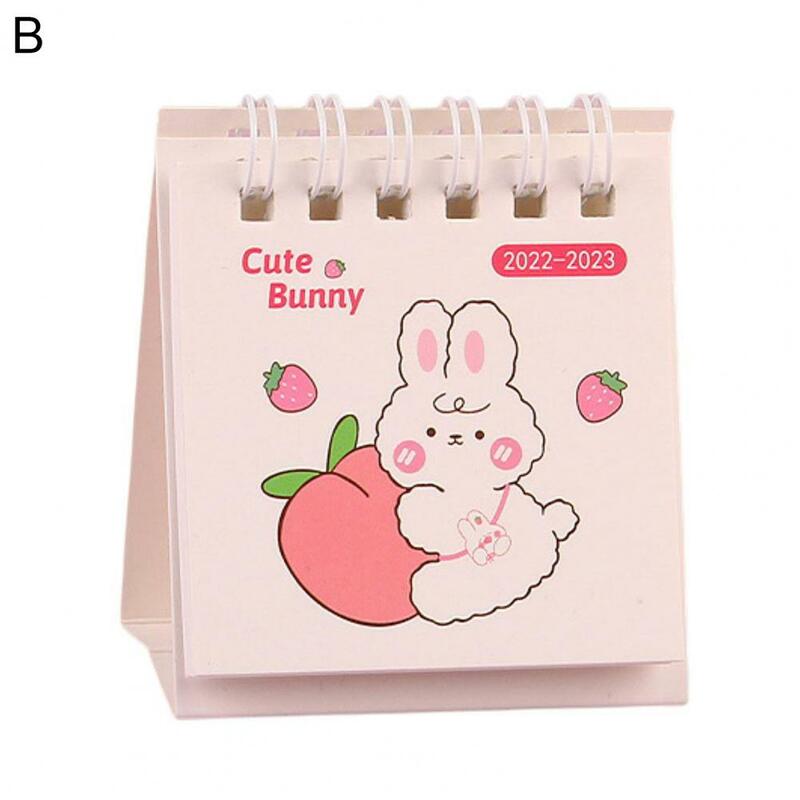 Desktop Calendar  Durable Cute Smooth Page Turning  2023 Daily Schedule Cartoon Desk Calendar for Living Room