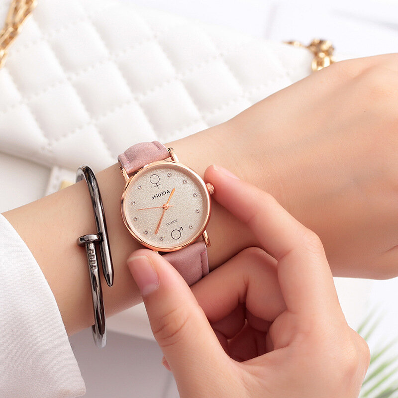 Reloj impermeable con personalidad para mujer, accesorio femenino de color caramelo, tendencia de moda, ocio, ambiente encantador, 2022