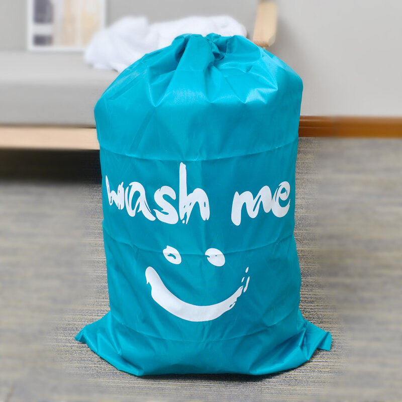 Sacchetto della biancheria in Nylon sacchetto di immagazzinaggio da viaggio lavabile in lavatrice organizzatore di vestiti sporchi borsa pieghevole con coulisse per il lavaggio accessori per il bagno