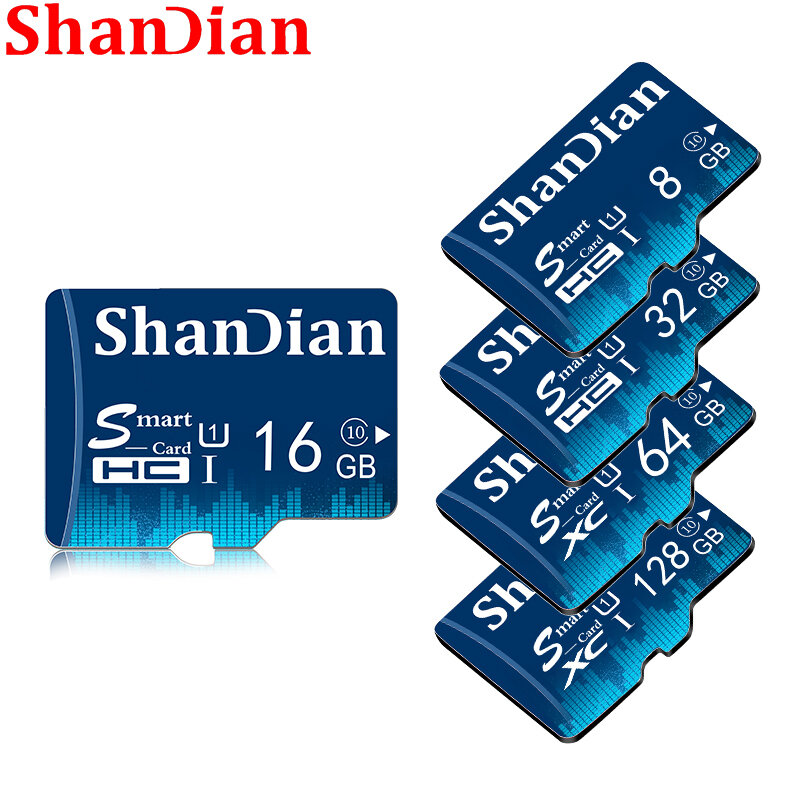 Cartão de memória de shadian 128gb mini tf cartão de alta velocidade class10 32gb flash de alta qualidade 16gb 64gb 100% capacidade real inteligente sd