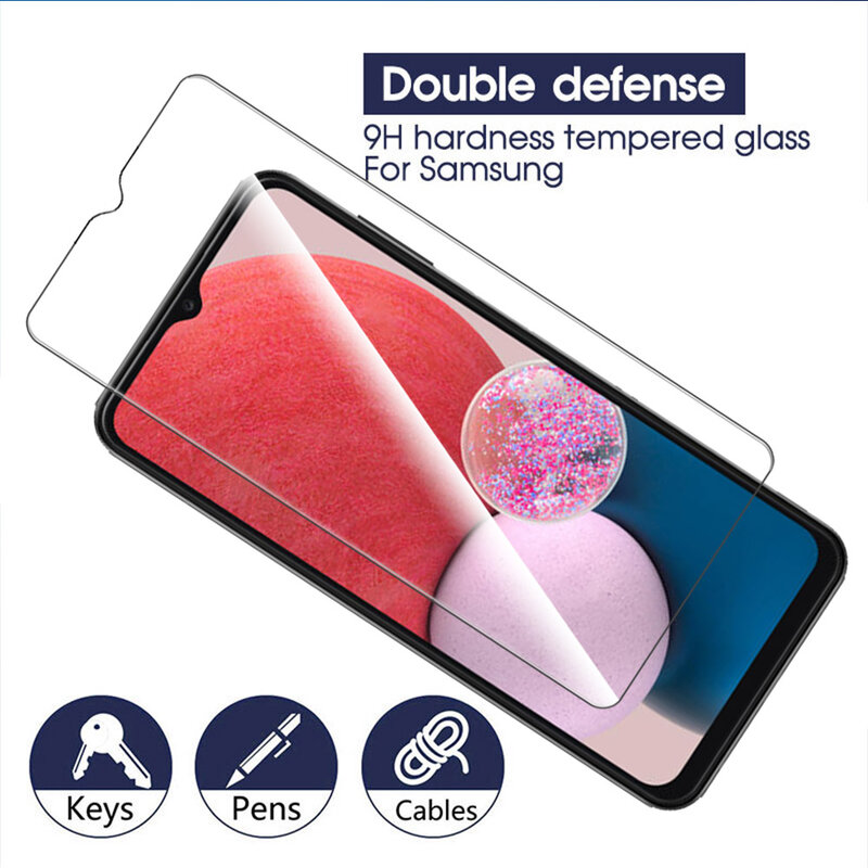 3pcs tempered glass for samsung galaxy a13 5g 4g a53 a73 a33 a23 a32 a52 M52 screen protector samsun a 13 53 33 23 protect film
