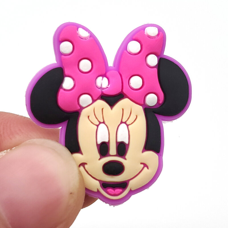 8 Stks/set Croc Charms Mickey Mouse Disney Cartoon Fit Taart Schoen Accessoires Roze Pvc Schoen Decoratie Voor Jongens Meisjes Geschenken jibz