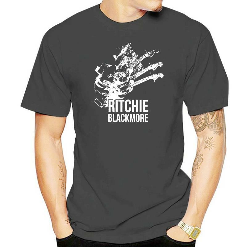 New Rithcie Blackmore hardrock Heavy Metal Basic Black T-Shirt Size S-5XL