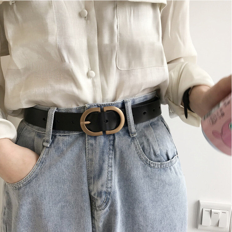 Belt For Women Pin Buckle Metal Adjustable High Quality Waistband Jeans Girl Fashion Lady Girdle Designer Trend Belts Luxury New