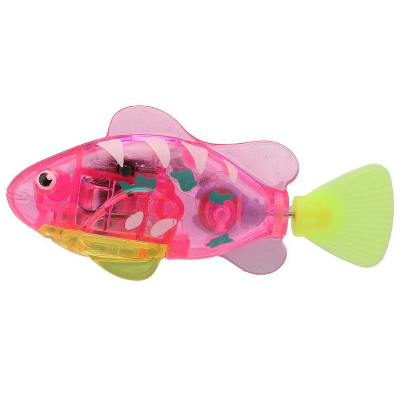 수영 전자 물고기 활성화 배터리 물고기 전원 장난감 어린이 목욕 장난감 선물 멀티 컬러