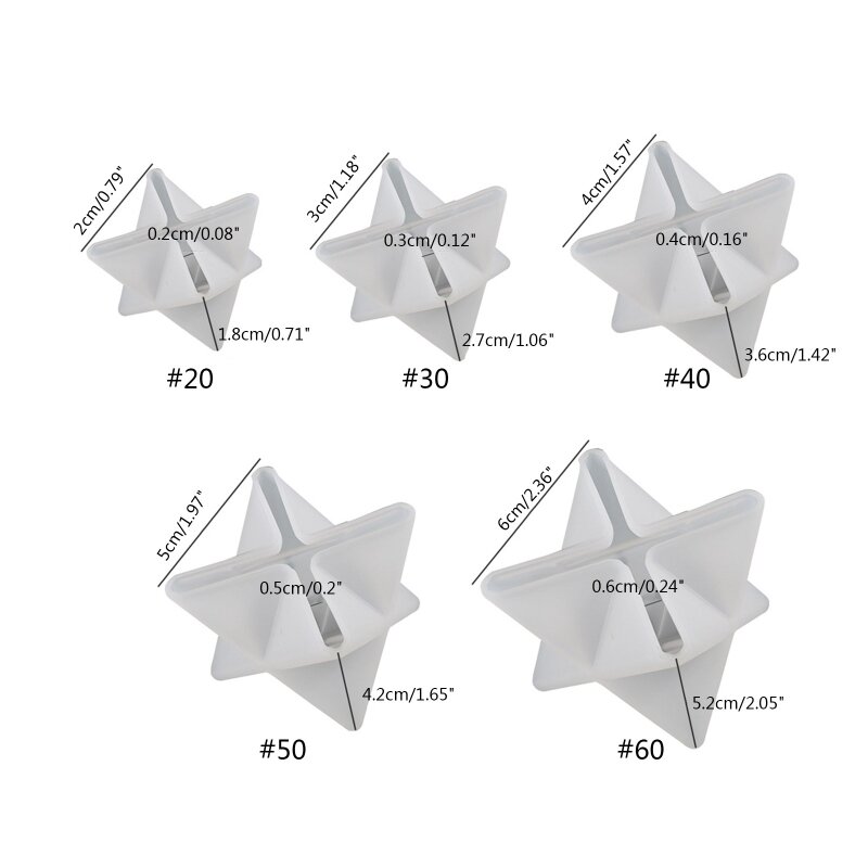 Esagonale stella stampi in resina siliconica ornamenti per gioielli stampo appeso a parete decorazioni per la casa