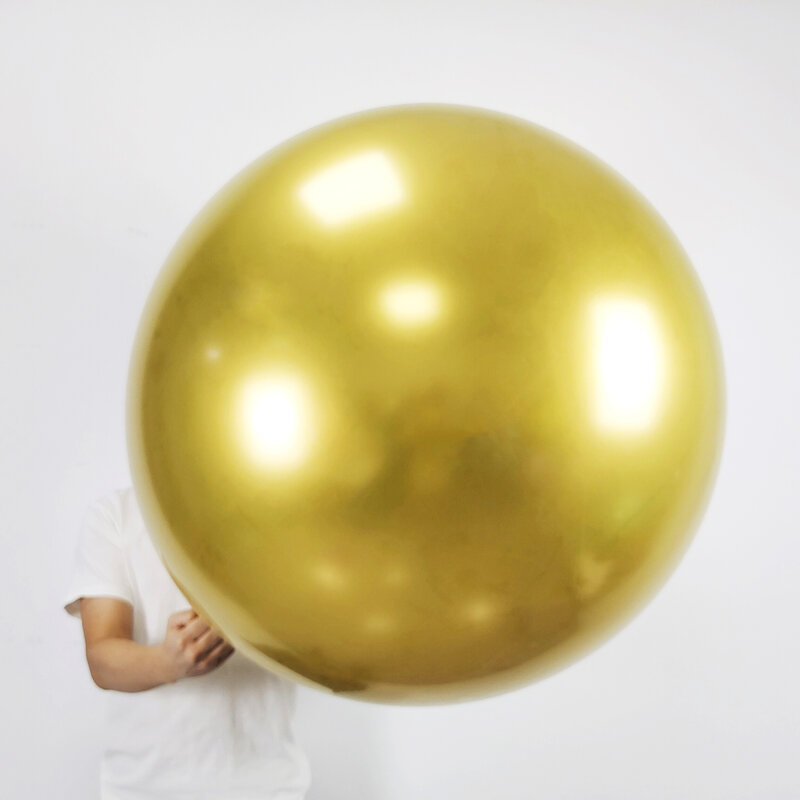 18 36 дюймовый хромированный металлический шар, латексный большой фотоэлемент, баллон гелия, товары для вечеринки в честь Дня Рождения