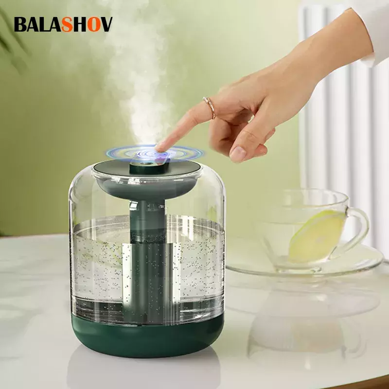 1L Air Humidifier Aromatherapy Essential Oil Diffuser Large Capacity Rechargeable 2000mAh Battery Mist Maker LED Light For Home