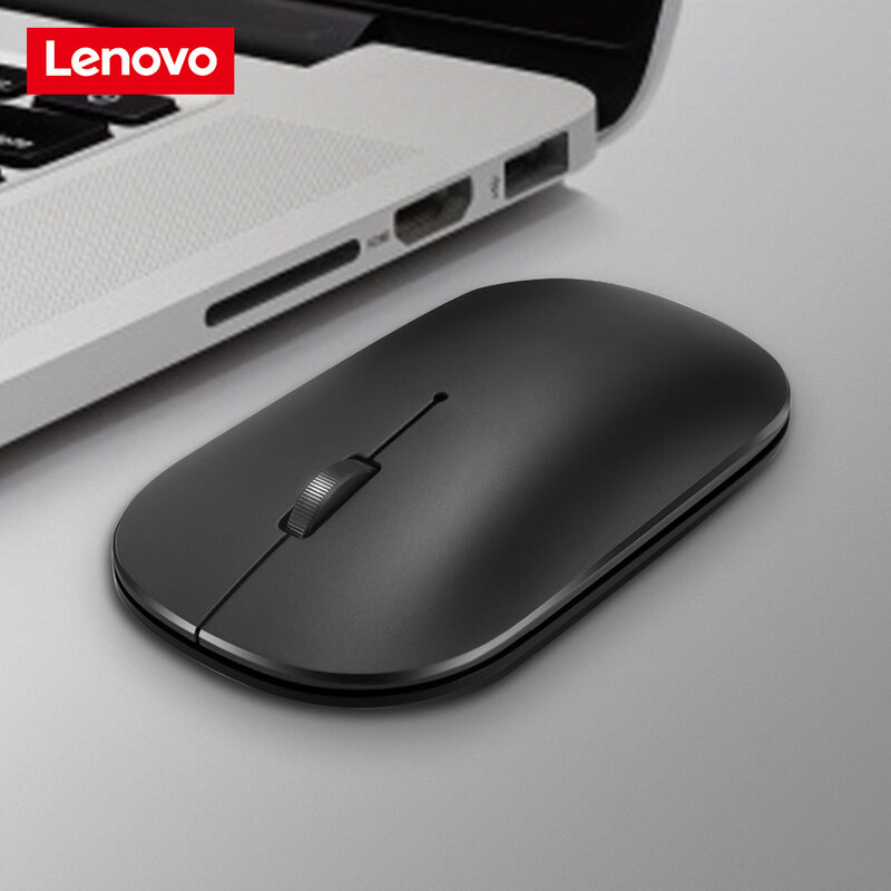 Bezprzewodowa mysz optyczna Lenovo Air 2 1000DPI 2.4GHz bezprzewodowa mysz optyczna dla komputerów PC laptopy do gier mysz z odbiornikiem USB