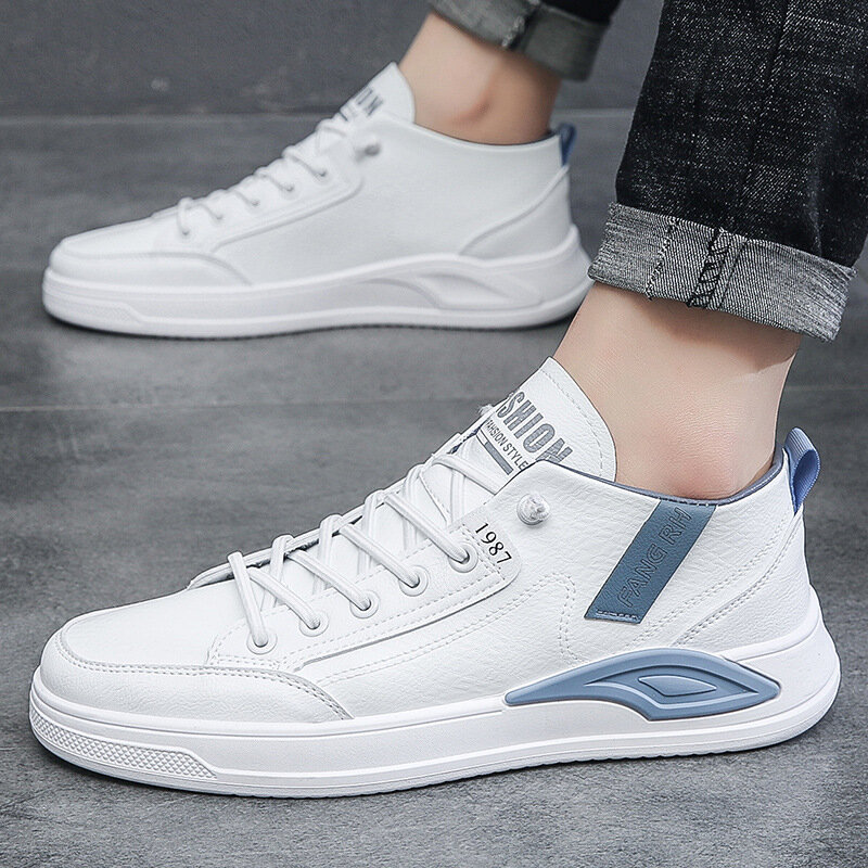 2023 Spring Autumn Casual Men's Shoes Breathable Wear-resistant All-match Sports Board Shoes Fashion White Male Sneakers
