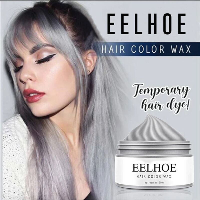 6Colors Hair Dye Cream Temporary Hair Wax Washable Professional Hair Dye Disposable Dye Fashion Unisex Style Tool Beauty Health