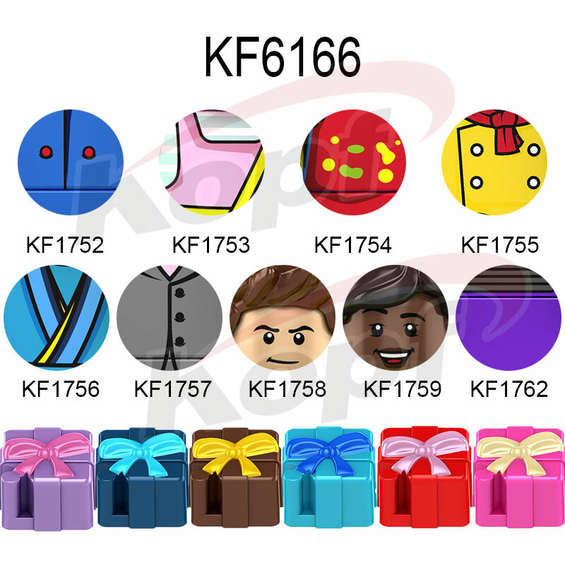 KF1760 KF1761 KF6166 Cartoon Character Collection Building Blocks  Action Figures Educational Toys For Children Gifts