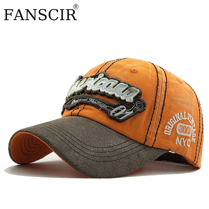 Casquette de Baseball délavée pour hommes et femmes, en coton, style Hip Hop, adaptée, décontractée, pour l'extérieur, multicolore, nouvelle collection automne été