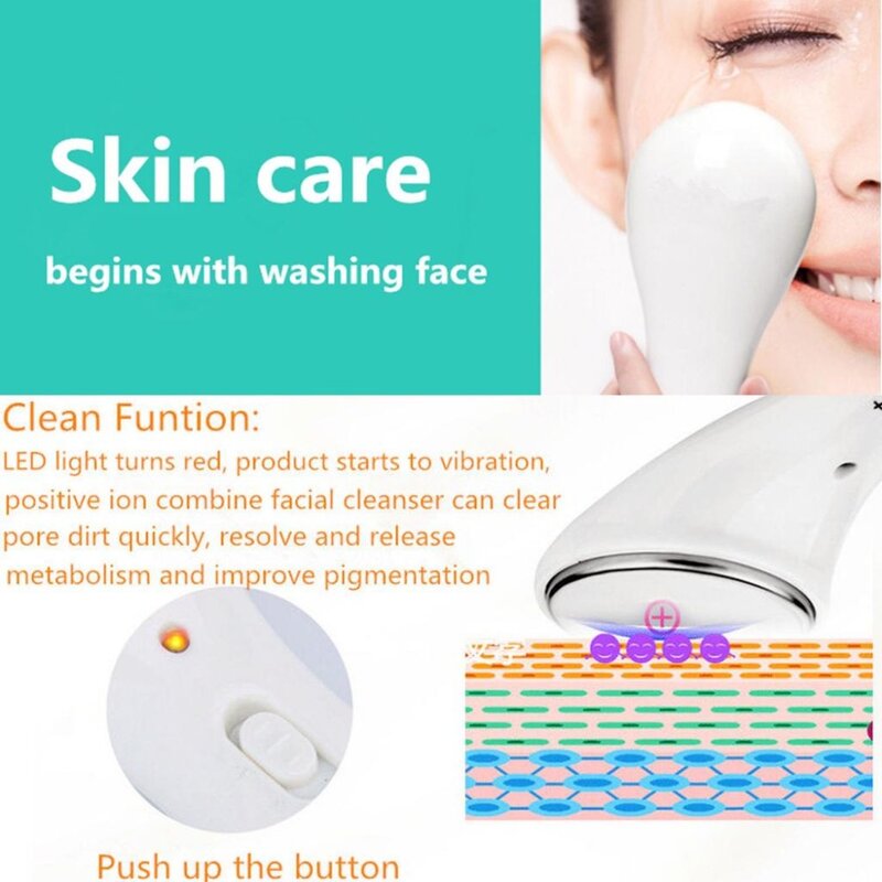 Ultrasonido mujer antiarrugas blanqueamiento iónico estiramiento Facial dispositivo de belleza Facial limpiador eliminación de arrugas masajeador de estiramiento de la piel cuidado de la piel