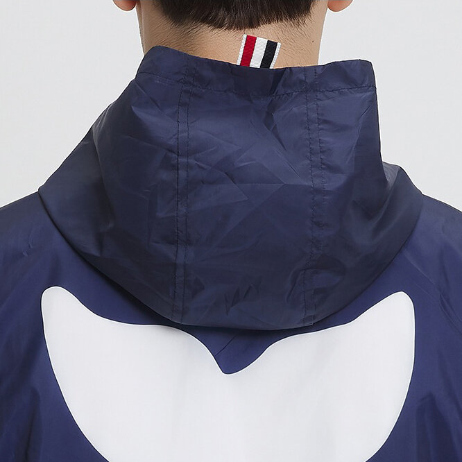 TB THOM Men's Jacket Summer Windbreak Fashion Brand Men's Clothing Whale Pattern Quick Dry Uv Summer Beach Sunscreen Jackets
