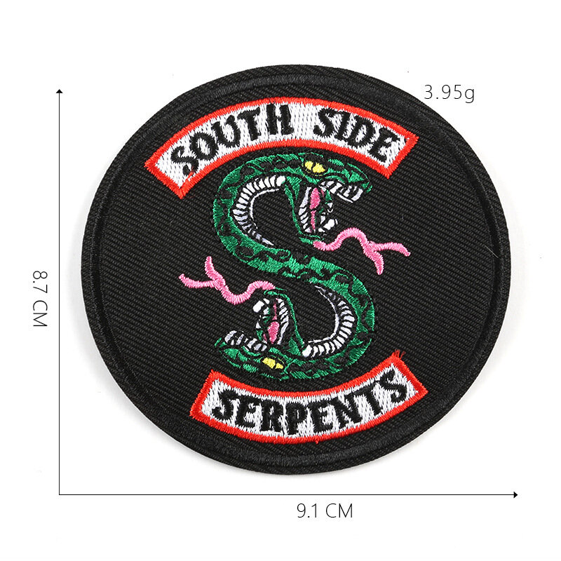 Anime Snake Dinosaur Series Patch Iron on Embroidered Patches For on Clothes jacket Hat Jeans Sew-on DIY pants Applique Badge