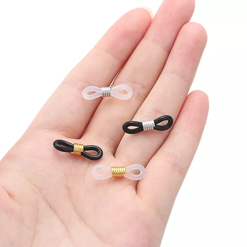 NEW2022 Plastic Silicone Glasses Chain Connection Glasses Chain Antiskid Rubber Ring Strap Extension Spring DIY Eyeglasses Rope