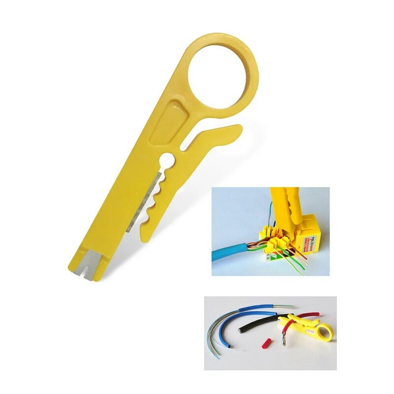 Portable Wire Stripper Crimper Tang Mini Alat Crimping Kabel Pengupasan Kawat Cutter Multi Alat Potong Line Pocket Multitool