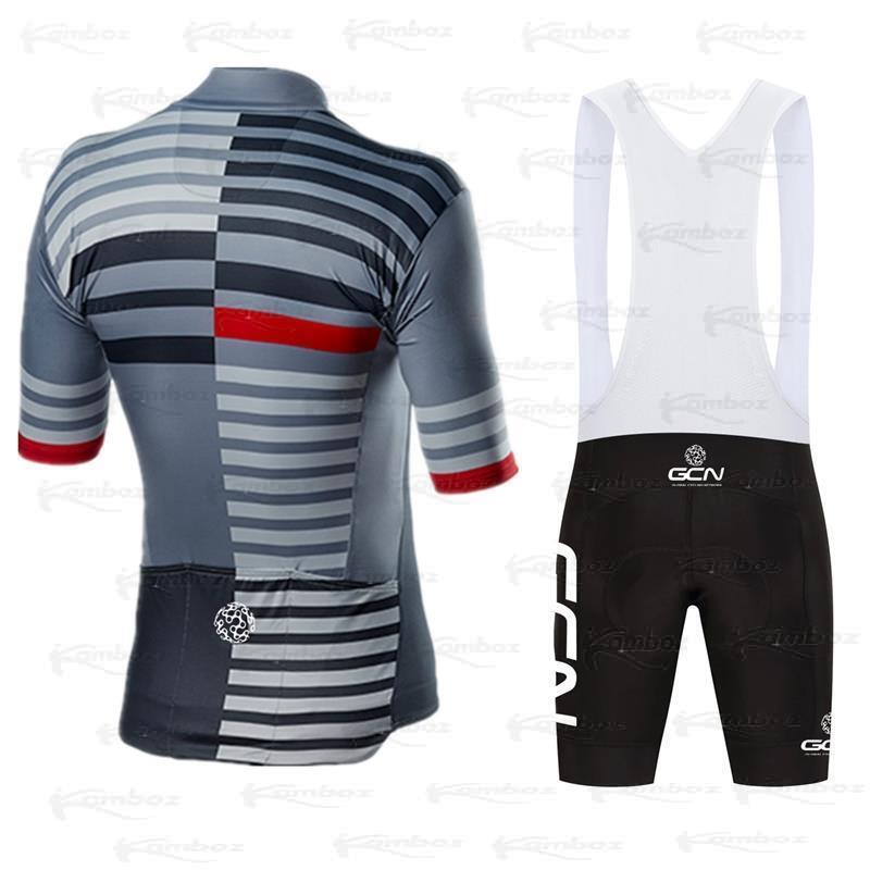 Letni strój do jazdy na rowerze GCN 2022 nowa droga odzież rowerowa odzież męska spodenki na szelkach zestawy rower Mtb Jersey ubrania Maillot Ciclismo