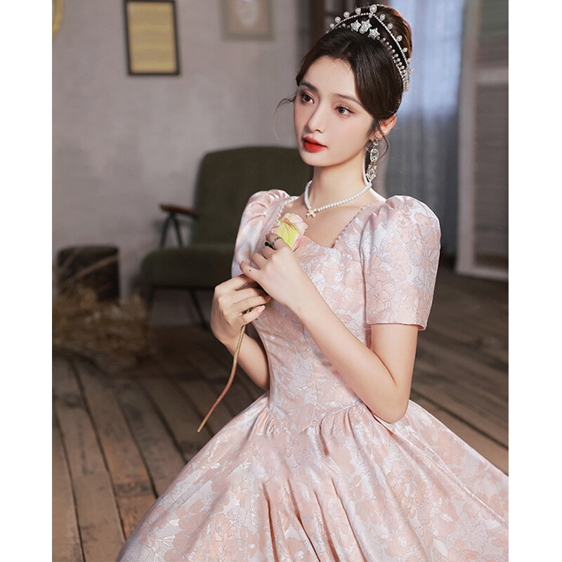 Damen Abendkleid im koreanischen Stil High-End-Temperament besonderes Interesse leichtes Luxus jährliches Party kleid l0793