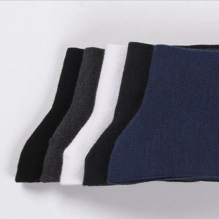5 par meias masculinas clássico de negócios desgastar-oposição boa elasticidade homem alta qualidade respirável algodão casual masculino vestido meias