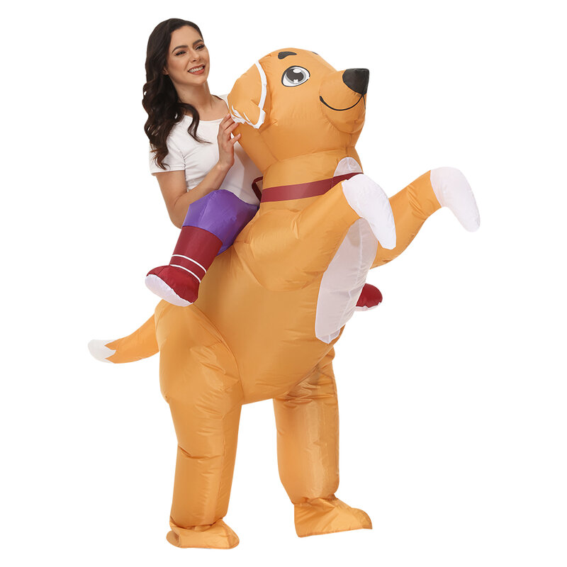 2022 nuovi costumi Cosplay per adulti di Halloween Walking Animal Dog Costume gonfiabile divertente mascotte gioco di ruolo Disfraz
