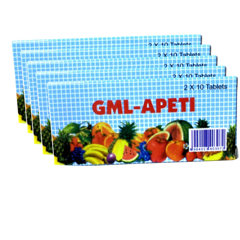 Apeti, GML APETI, schede multivitaminiche 2X10 compresse
