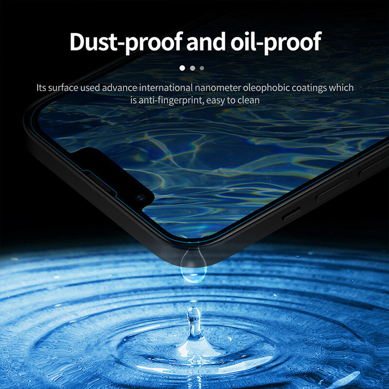 4PCS Tempered Glass Waterproof Film Screen Protector for iPhone XR XS 6S Plus 11 12 13 14 Pro Scratch Resistant Protective Glass