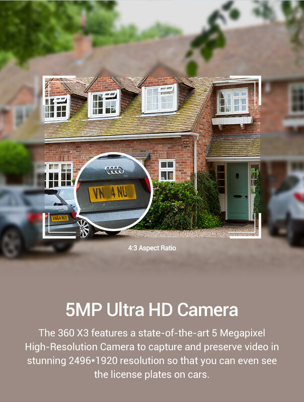 360 botgradient Smart Home Video campanello X3 Wireless WiFi campanello per porte 5MP 1920P telecamera Radar sensore HDR visione notturna Alexa EUR
